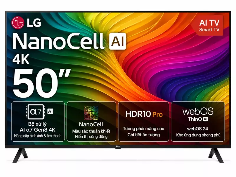 Smart Tivi NanoCell LG AI 4K 50 inch 50NANO80ASA