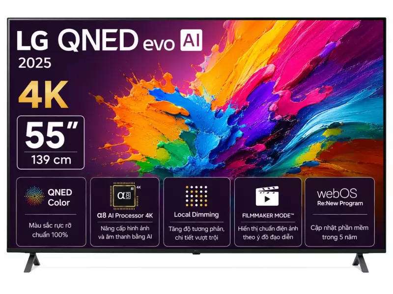 Smart Tivi QNED evo LG AI 4K 55 inch 55QNED86ASA