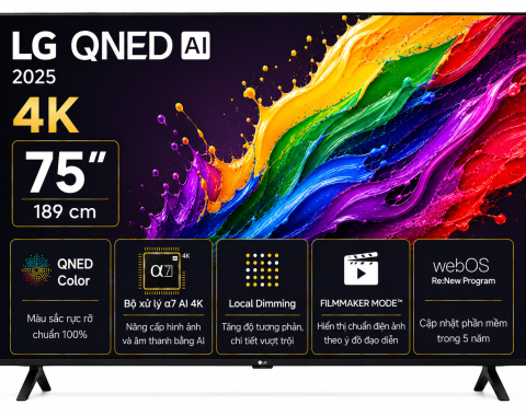 Smart Tivi QNED LG AI 4K 75 inch 75QNED82ASA
