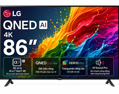 Smart Tivi LG QNED AI 4K 86 inch 86QNED80ASA