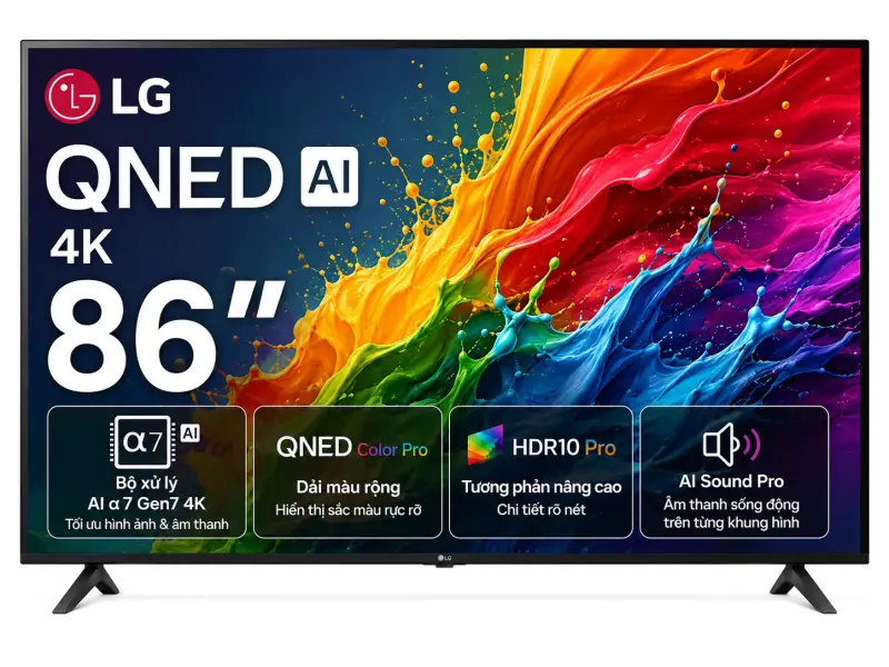 Smart Tivi LG QNED AI 4K 86 inch 86QNED80ASA
