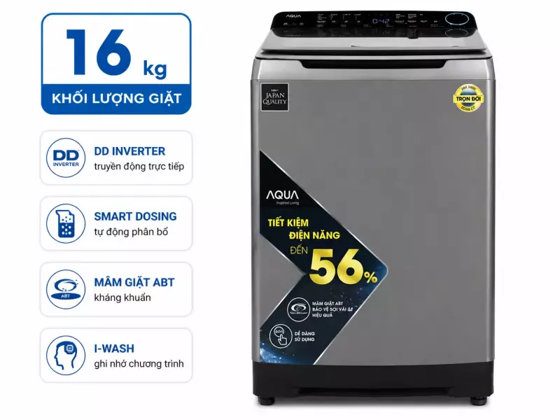 Máy giặt Aqua Inverter 16 kg AQW-DR160UHT PS
