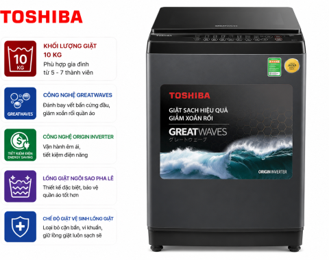 Máy giặt Toshiba 10 kg AW-M1100PV(MK)