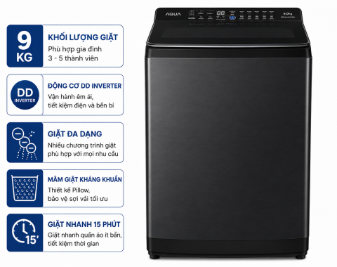 Máy giặt Aqua 9 kg AWM9-316K(B)