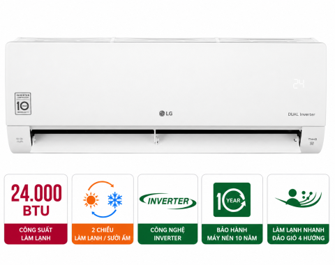 Điều hòa LG 2 chiều 24.000BTU inverter B24END