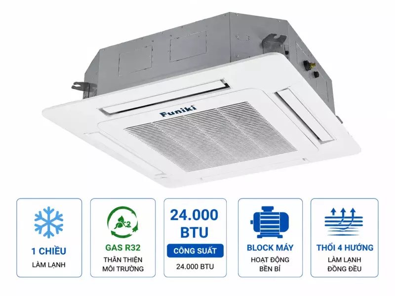 Điều hòa âm trần Funiki 1 chiều 24.000BTU CC24MMC1