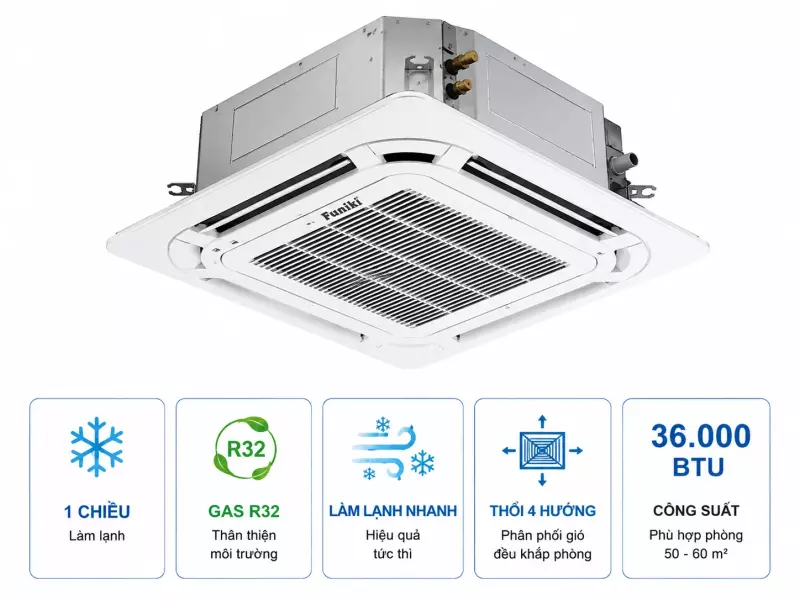Điều hòa âm trần Funiki 1 chiều 36.000BTU CC36MMC1