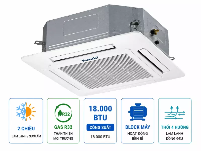 Điều hòa âm trần Funiki 2 chiều 18.000BTU CH18MMC1