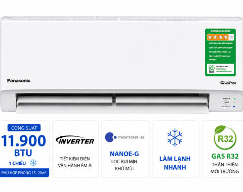 Điều hòa Panasonic Inverter 11900 BTU CU/CS-PU12XKH-8M