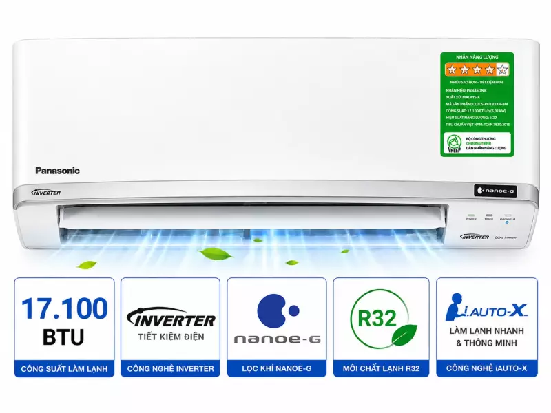 Điều hòa Panasonic Inverter 17100 BTU CU/CS-PU18XKH-8M