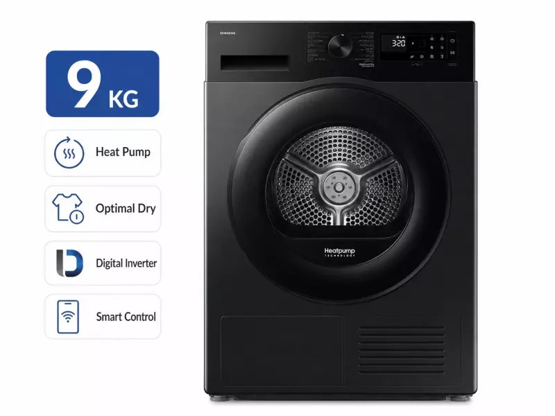 Máy sấy bơm nhiệt Samsung 9 kg DV90CGC2A0ABSV