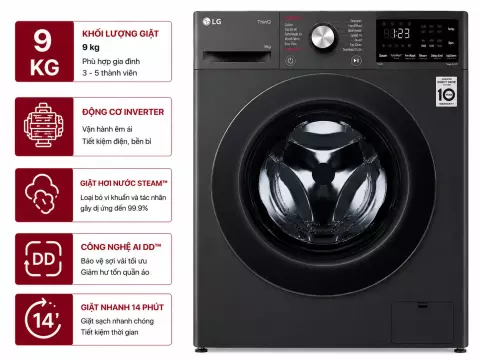 Máy giặt LG Inverter 9 kg FB1209S5M