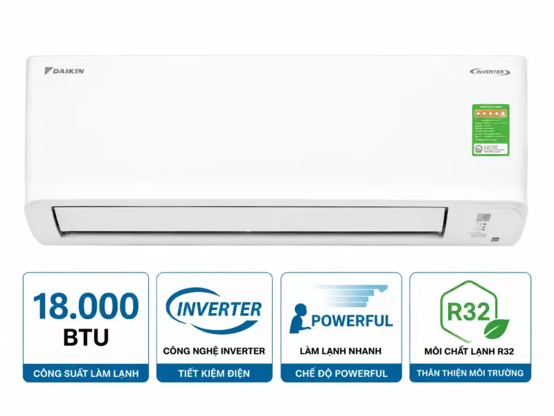 Điều hòa Daikin 18000BTU 1 chiều FTF50XV1V