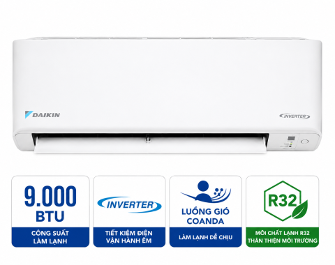 Điều hòa Daikin 9000 BTU 1 chiều inverter FTKB25ZVMV