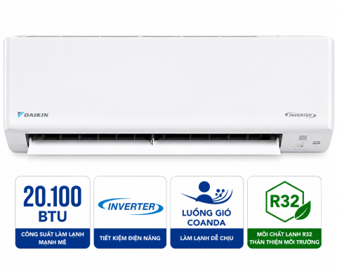 Điều hòa Daikin 1 chiều 20100BTU inverter FTKF60ZVMV