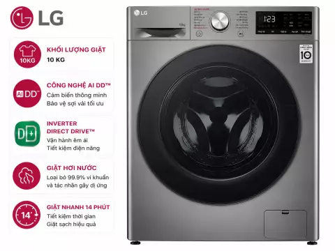 Máy giặt LG Inverter 10 kg FV1410S4P