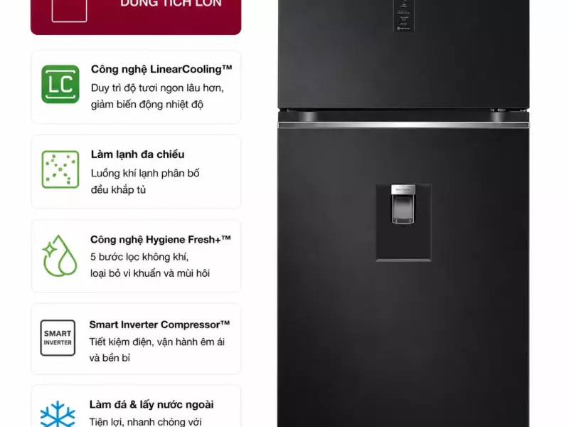 Tủ lạnh LG Inverter 374 lít GN-D372BLA