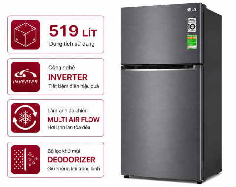 Tủ lạnh LG Inverter 519 lít GR-B256JDS