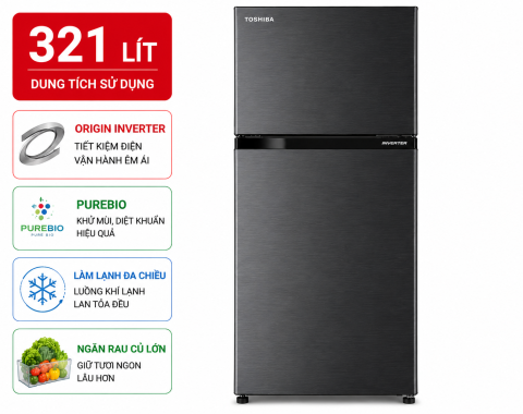 Tủ lạnh Toshiba Inverter 321 lít GR-RB405WEA-PMV(06)-MG