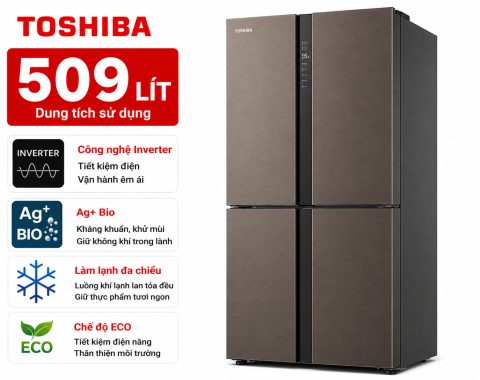 Tủ lạnh Toshiba Inverter 509 lít GR-RF605WI-PMV(06)-MG