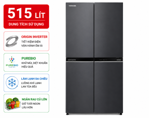 Tủ lạnh Toshiba Inverter 515 lít GR-RF665WIA-PGV(22)-XK