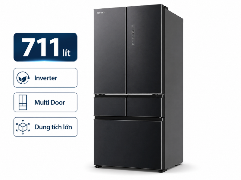 Tủ lạnh Toshiba Inverter 711 lít Multi Door GR-RF895WIA-PGV(22)-XK