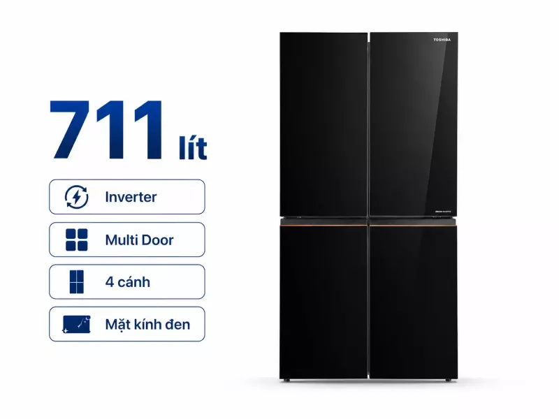 Tủ lạnh Toshiba Inverter 711 lít Multi Door GR-RF895WIA-PGV(22)-XK