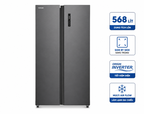 Tủ lạnh Toshiba Inverter 568 lít Side By Side GR-RS755WIA-PGV(22)-XK