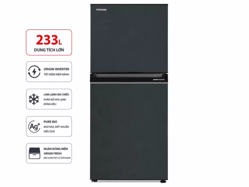Tủ lạnh Toshiba Inverter 233 lít GR-RT303WE-PMV(52)
