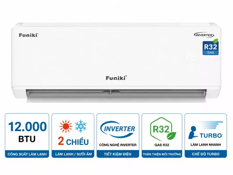 Điều hòa Funiki 12000BTU 2 chiều inverter HIH12TMU