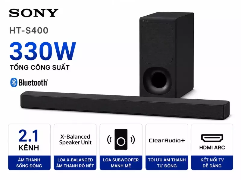 Bộ loa thanh Sony HT-S400 330W