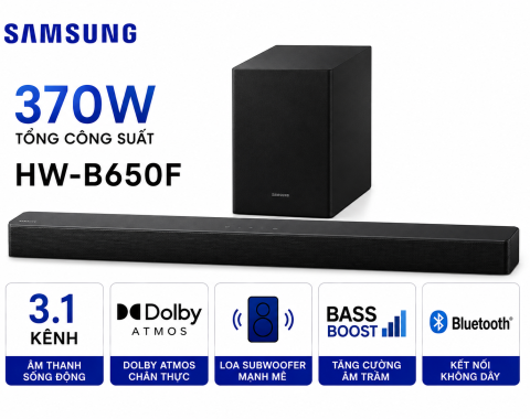 Bộ loa thanh Samsung HW-B650F/XV 370W