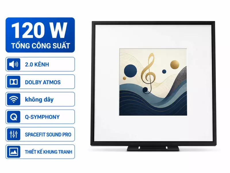 Loa Samsung Khung Tranh Music Frame HW-LS60D/XV 120W