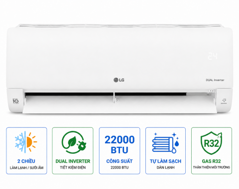 Điều hòa 2 chiều LG Inverter 22000 BTU IDH24M1