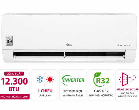 Điều hòa LG Inverter 12300 BTU IEC12M1