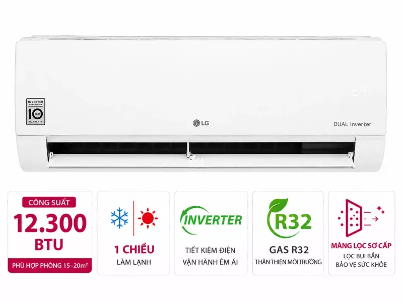 Điều hòa LG Inverter 12300 BTU IEC12M1