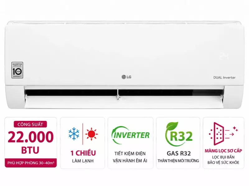 Điều hòa LG Inverter 22000 BTU IEC24M1