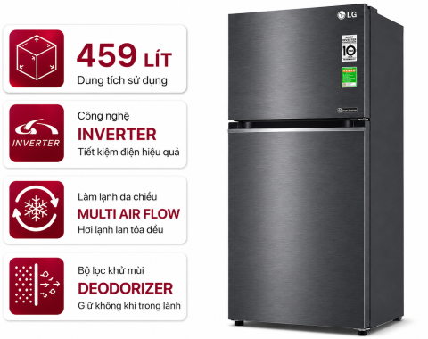 Tủ lạnh LG Inverter 459 lít LTD46SVMA