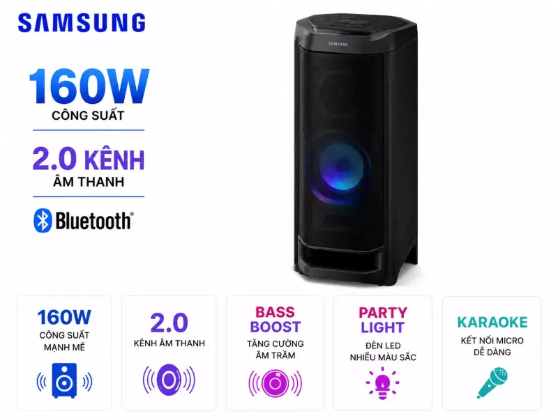 Loa tháp Samsung MX-ST40B 160W