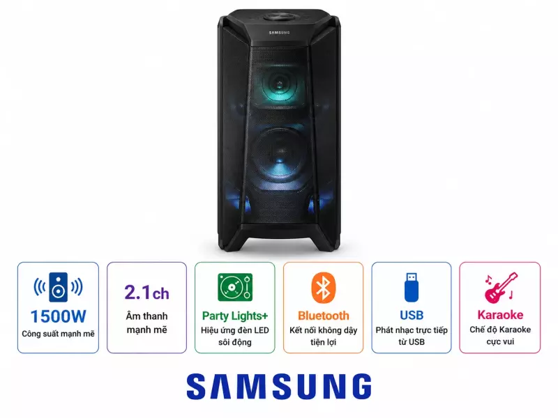 Loa tháp Samsung MX-T70/XV 1500W