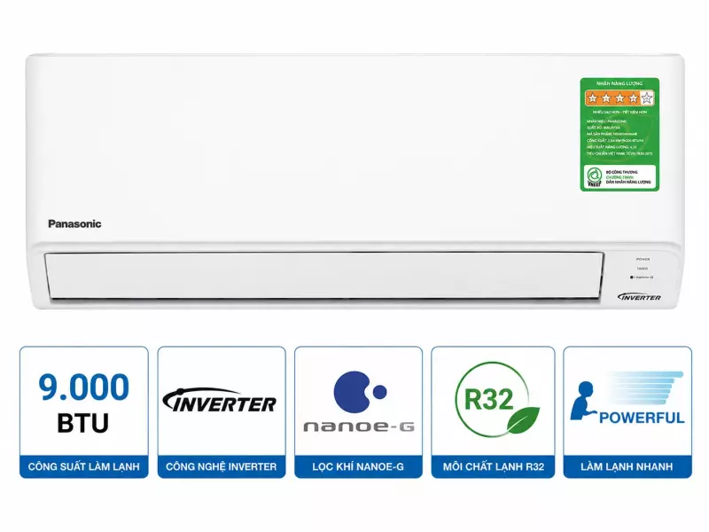 Điều hòa Panasonic 1 chiều 9000BTU N9AKH-8