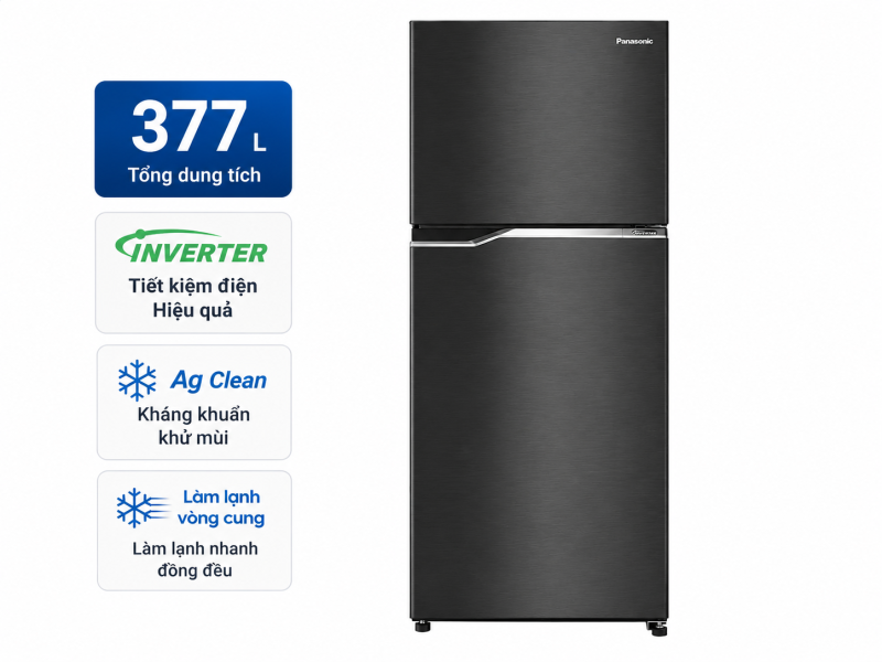 Tủ lạnh Panasonic Inverter 377 lít NR-BX421GPKV