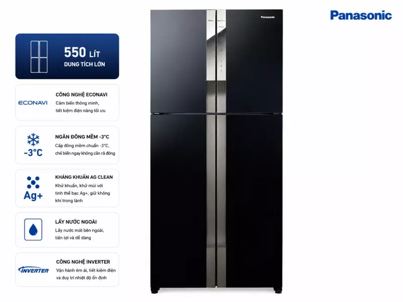 Tủ lạnh Panasonic 550 lít NR-DZ601YGKV
