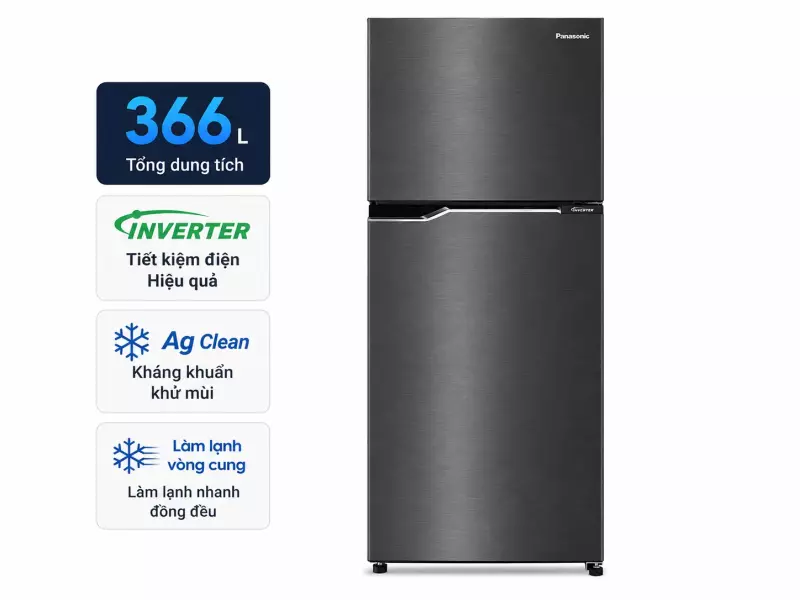 Tủ lạnh Panasonic Inverter 366 lít NR-TL381VGMV