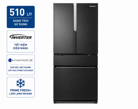 Tủ lạnh Panasonic Inverter 510 lít Multi Door NR-X561BK-VN