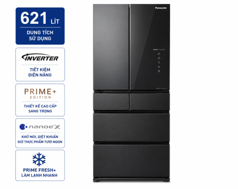Tủ lạnh Panasonic Inverter 621 lít PRIME+ Edition Multi Door NR-XY680YMMV