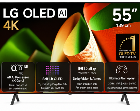 Smart Tivi OLED LG AI 4K 55 inch OLED55B5PSA