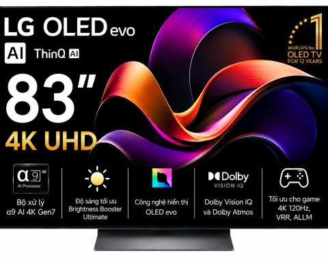 Smart Tivi OLED evo LG AI 4K 83 inch OLED83C5PSA