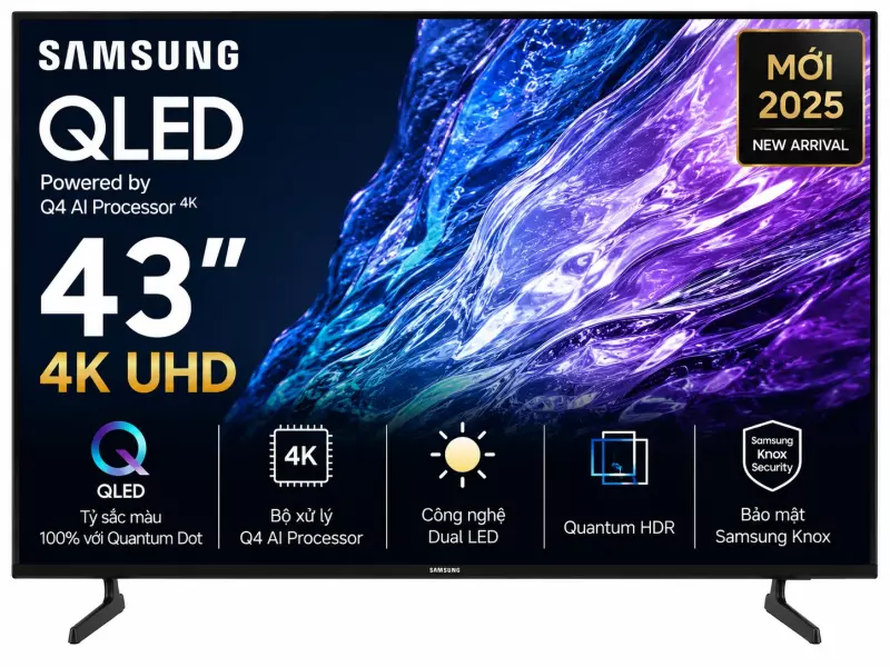Smart Tivi QLED Samsung AI 4K 43 inch QA43Q7FA