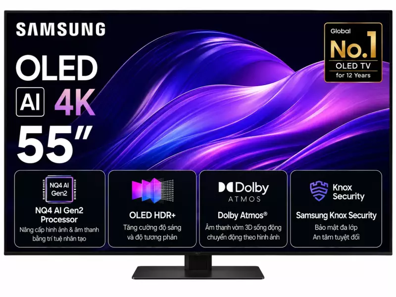 Smart Tivi OLED Samsung AI 4K 55 inch QA55S85F